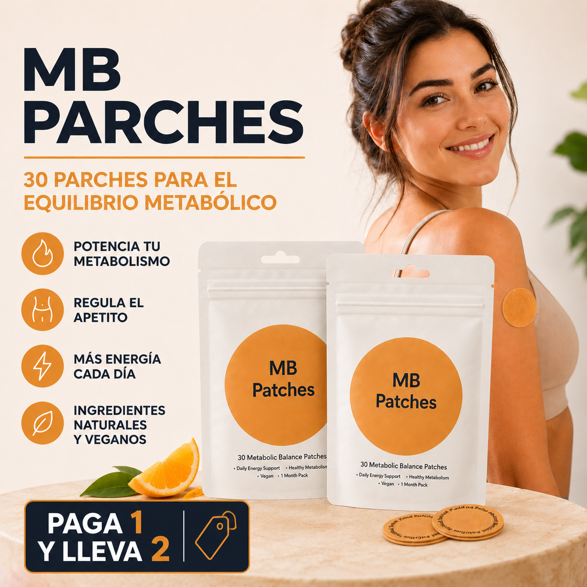 đ MBâą Parches Estimulantes del Metabolismo Pack (60 Parches)