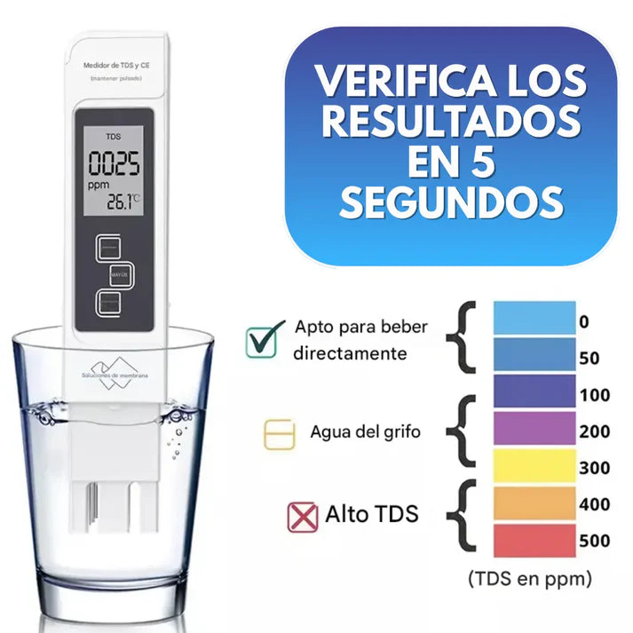Medidor De Calidad Del Agua Tds