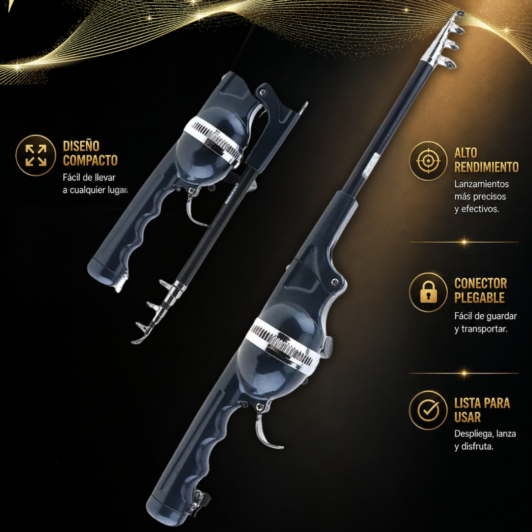 🎣 CarryCast™: Caña de Pescar Plegable de Alto Rendimiento