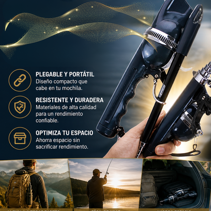 🎣 CarryCast™: Caña de Pescar Plegable de Alto Rendimiento