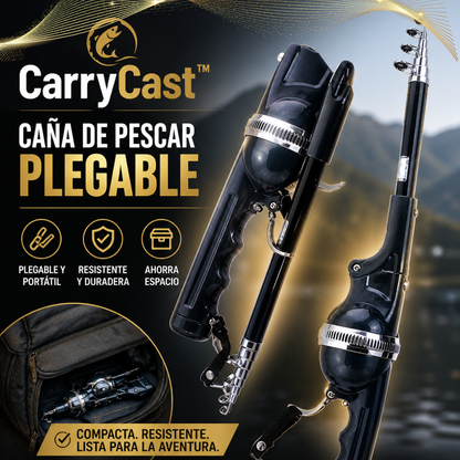 🎣 CarryCast™: Caña de Pescar Plegable de Alto Rendimiento