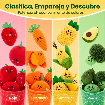HuggyVeggie™ Set Sensorial de peluches
