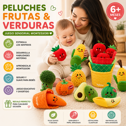 HuggyVeggie™ Set Sensorial de peluches