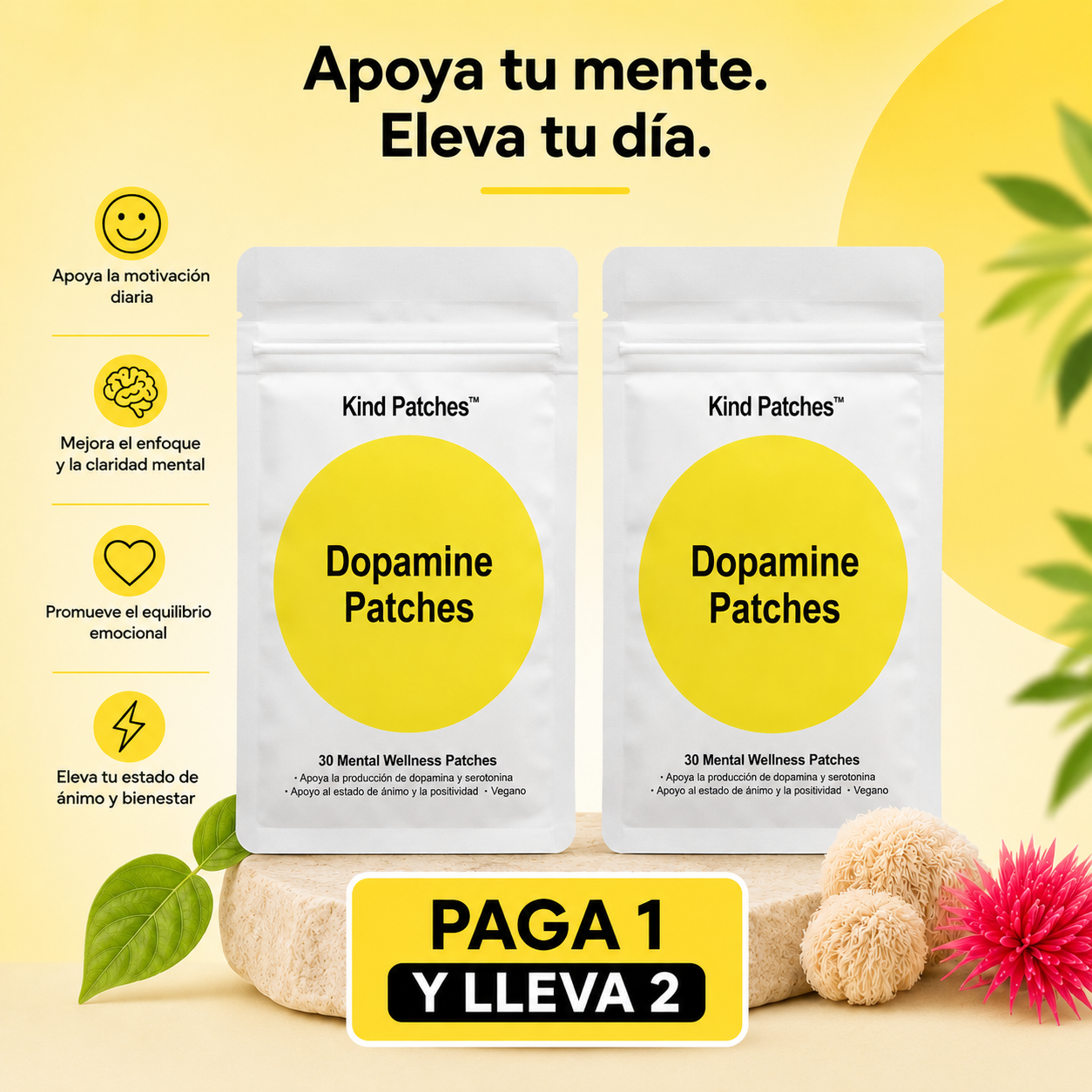 🧠 Kind Patches™: Parches de Dopamina Pack (60 Parches)